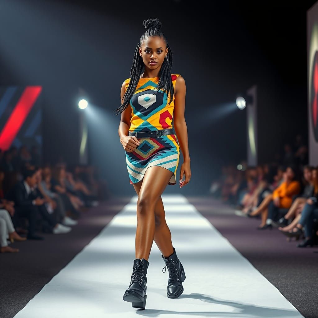 Mod Fashion Photo of Woman in 1960s Style