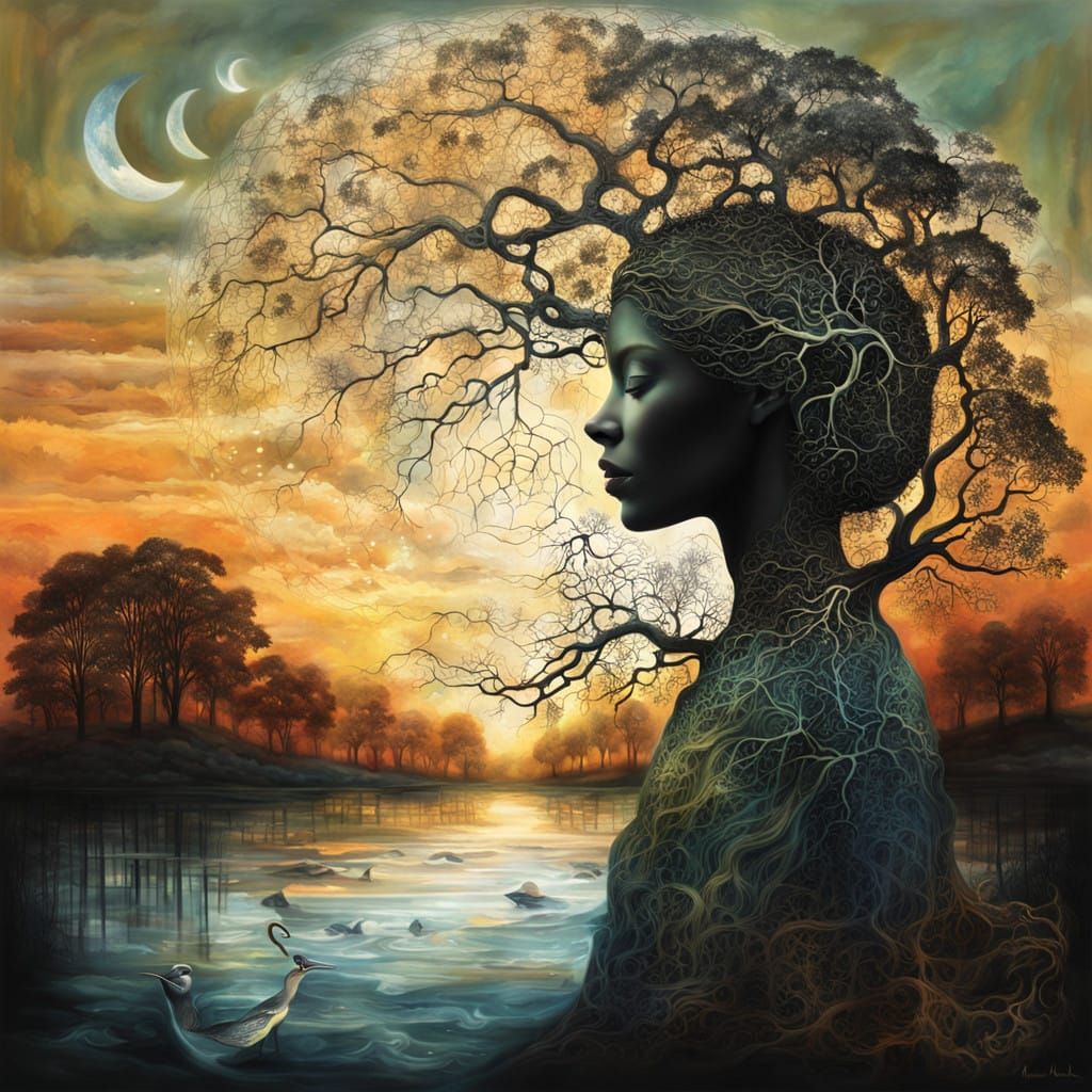 Ethereal Surrealism in Bio Art: Glowing Humans Connect with...