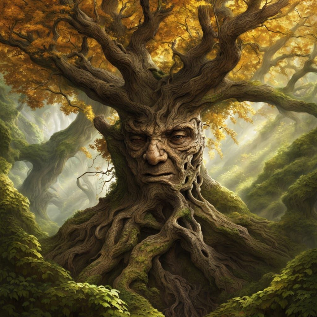 Ancient Forest Guardian Radiates Ethereal Light