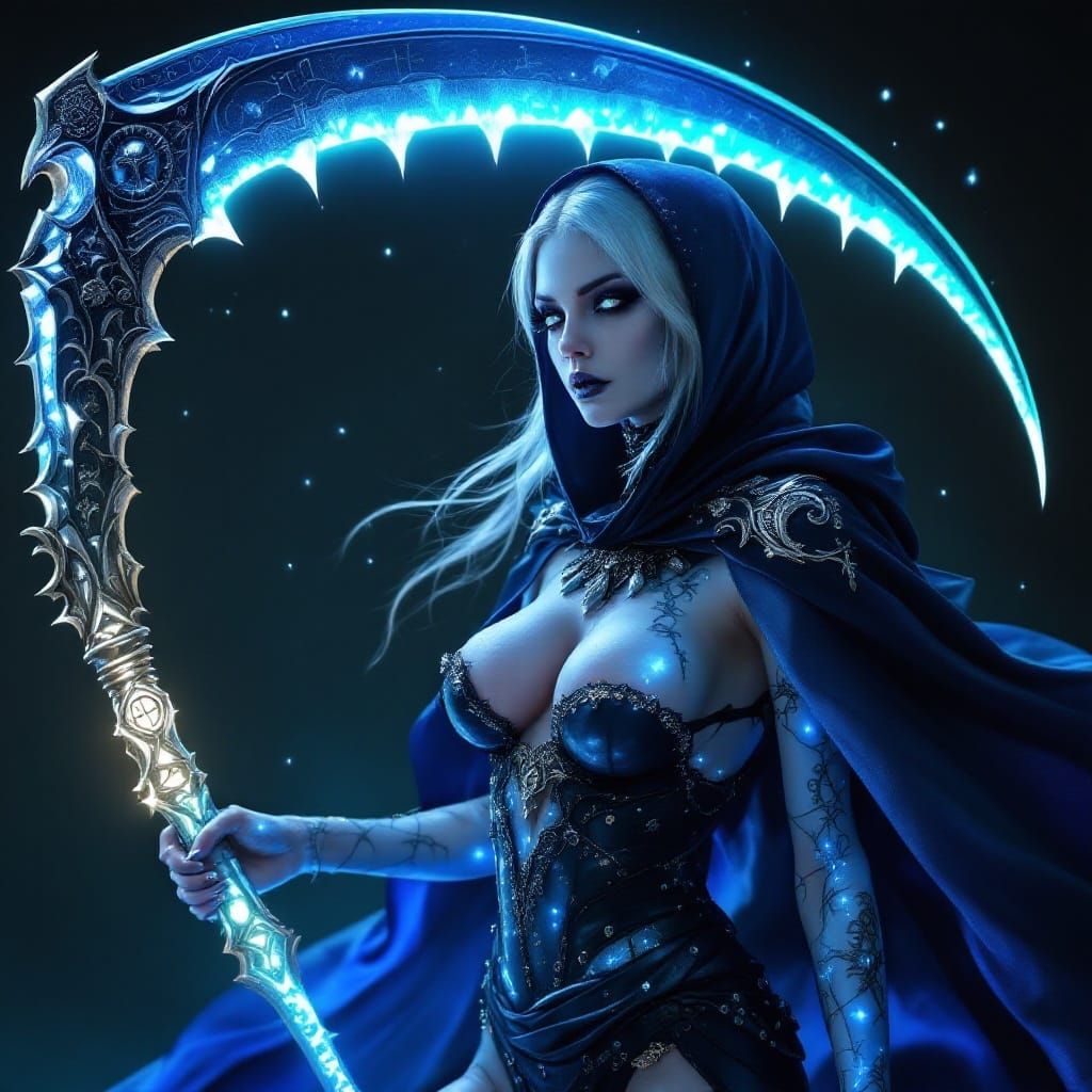 Regal Goth Frankenstein's Monster with Intricately Stitched...