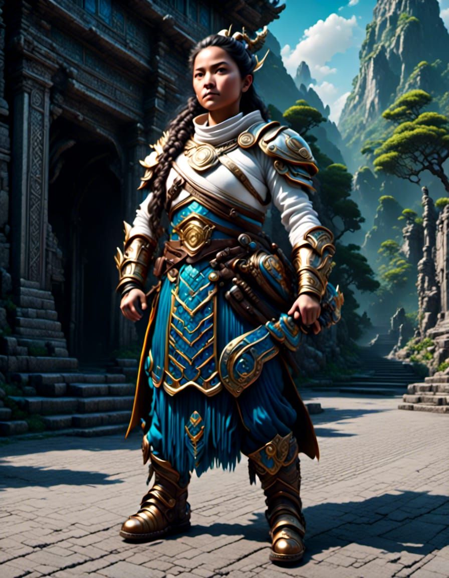 female dwarf guard captain