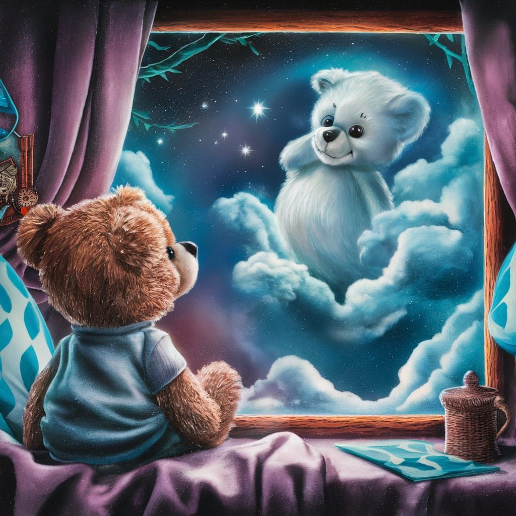 Image: Teddy am Fenster.  4
