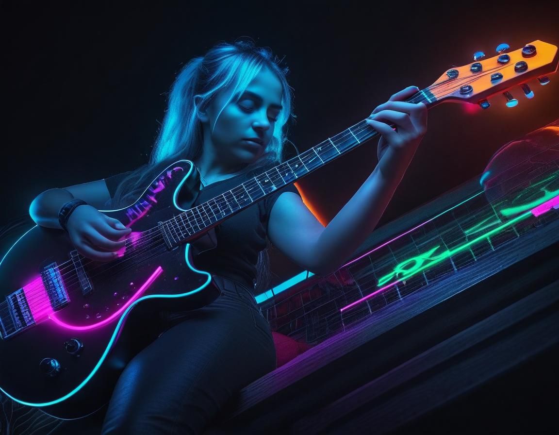 Luminescent Neon Music in Extreme HDR Resolution