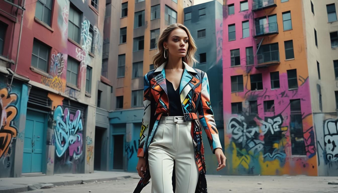 Petra Model in Urban Fashion Photography Style