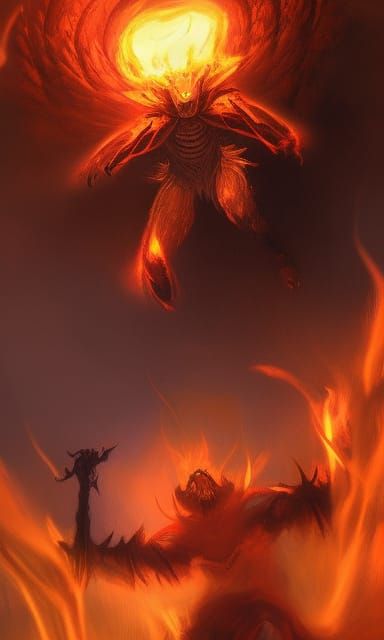 Fiery Moth Wizard Summoning, Volcanic Eruption