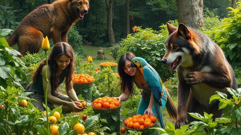 Magical Garden Harvest with Fae and Shifters