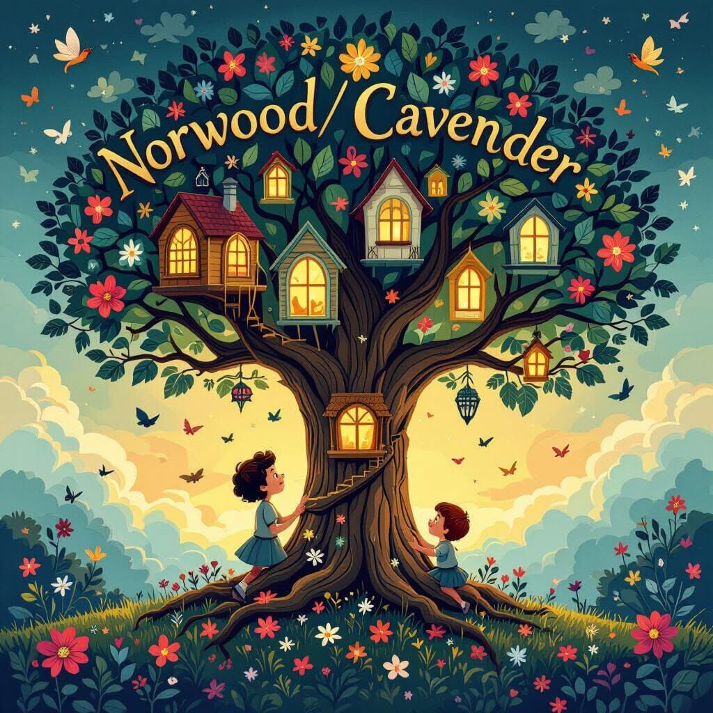 I need to create a cover page for the new family tree album ...