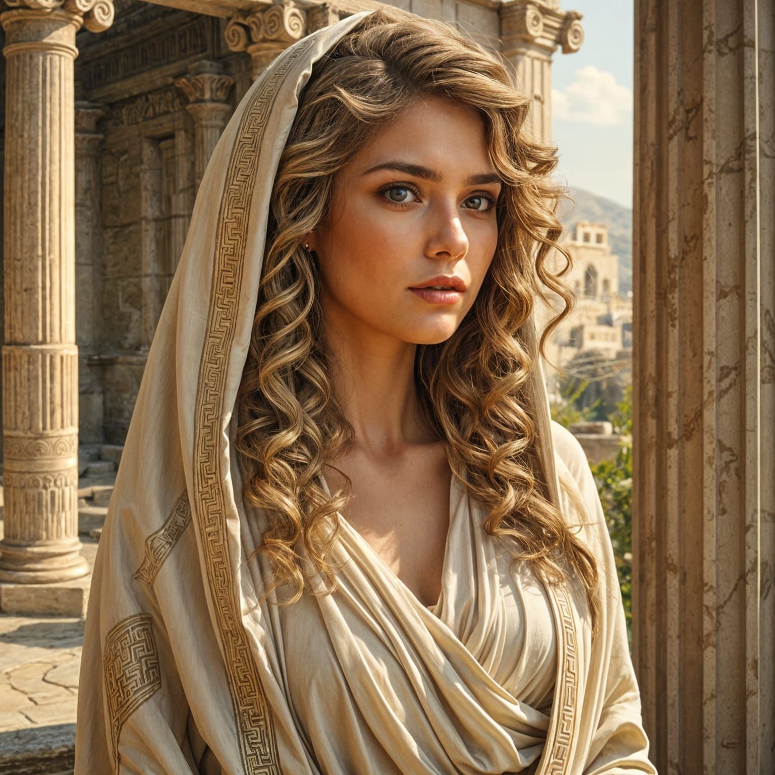 Ethereal ancient Greek woman
