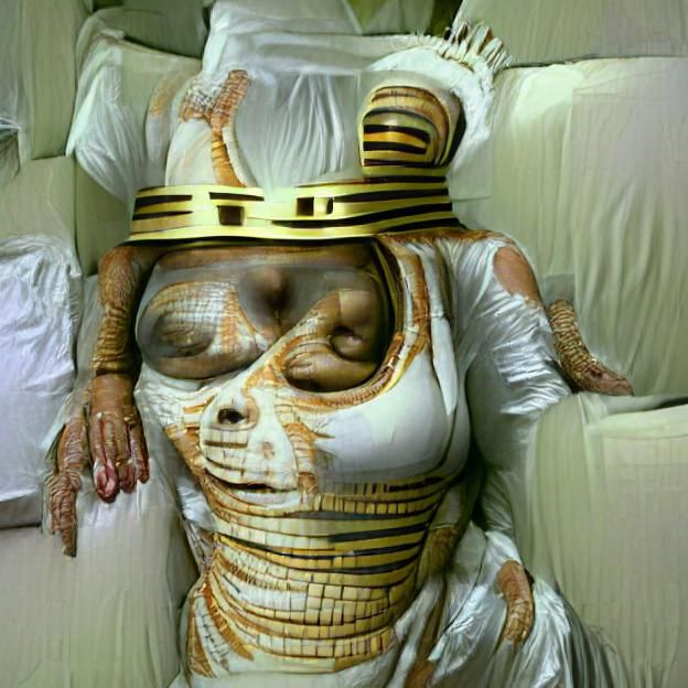 Egyptian Mummy Queen Digital Rendering