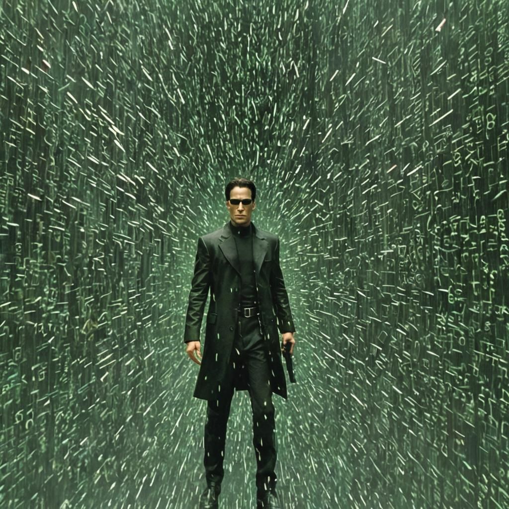 Futuristic Action Scene in Cinematic Style