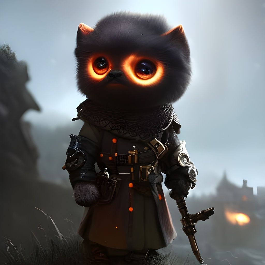 Hobbit Skeleton in Teacup: Digital Art