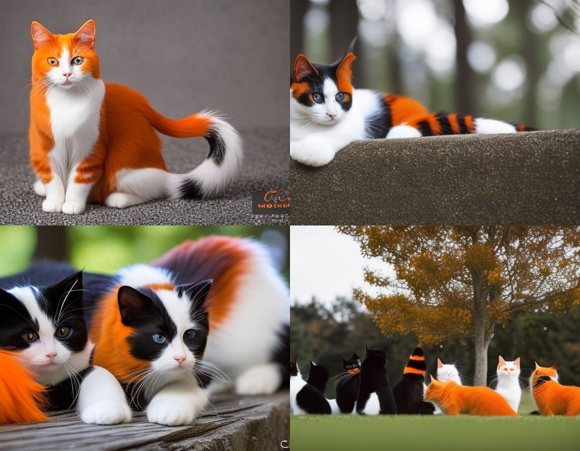 Seven Cats in Natural Light Photography