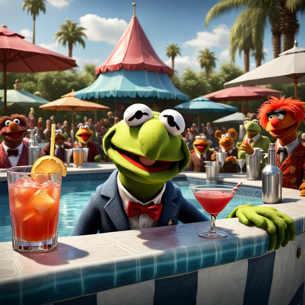 Kermit the Bartender