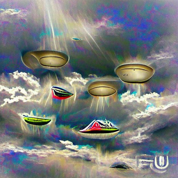 Futuristic UFO Concept Art
