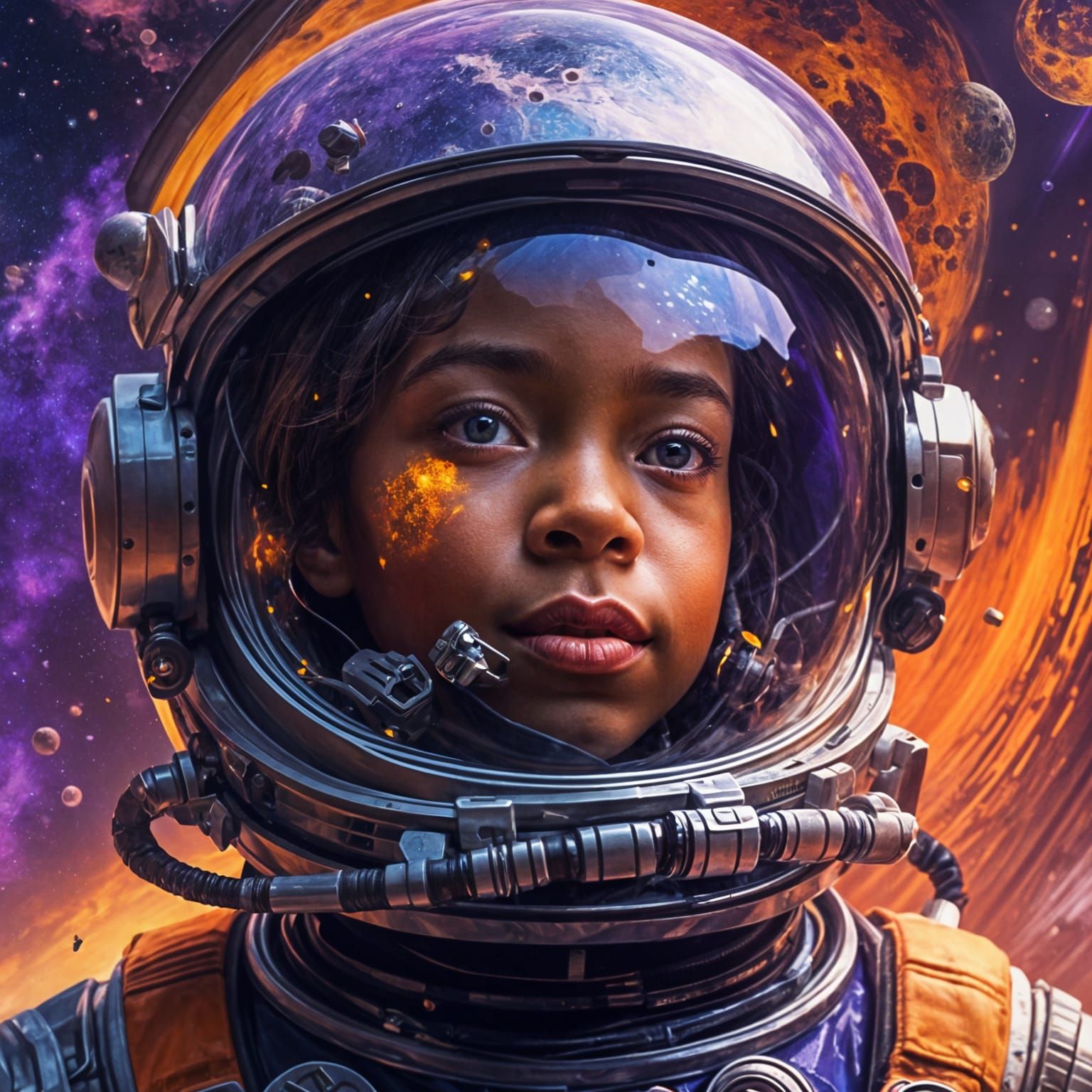 Futuristic Astronaut with Lily Pad LoRA