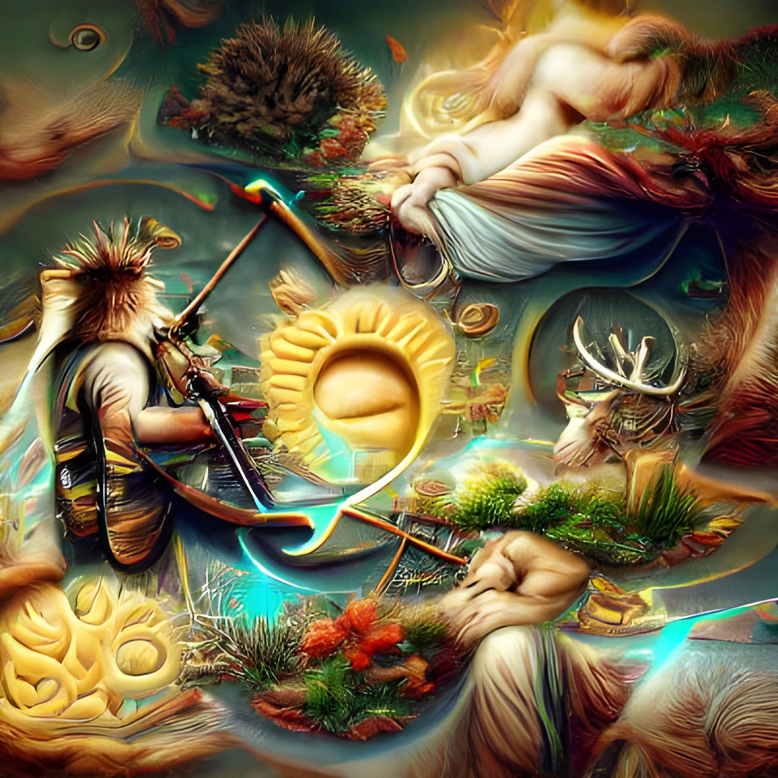 Apollo: God of Light and Arts in Digital Illustration