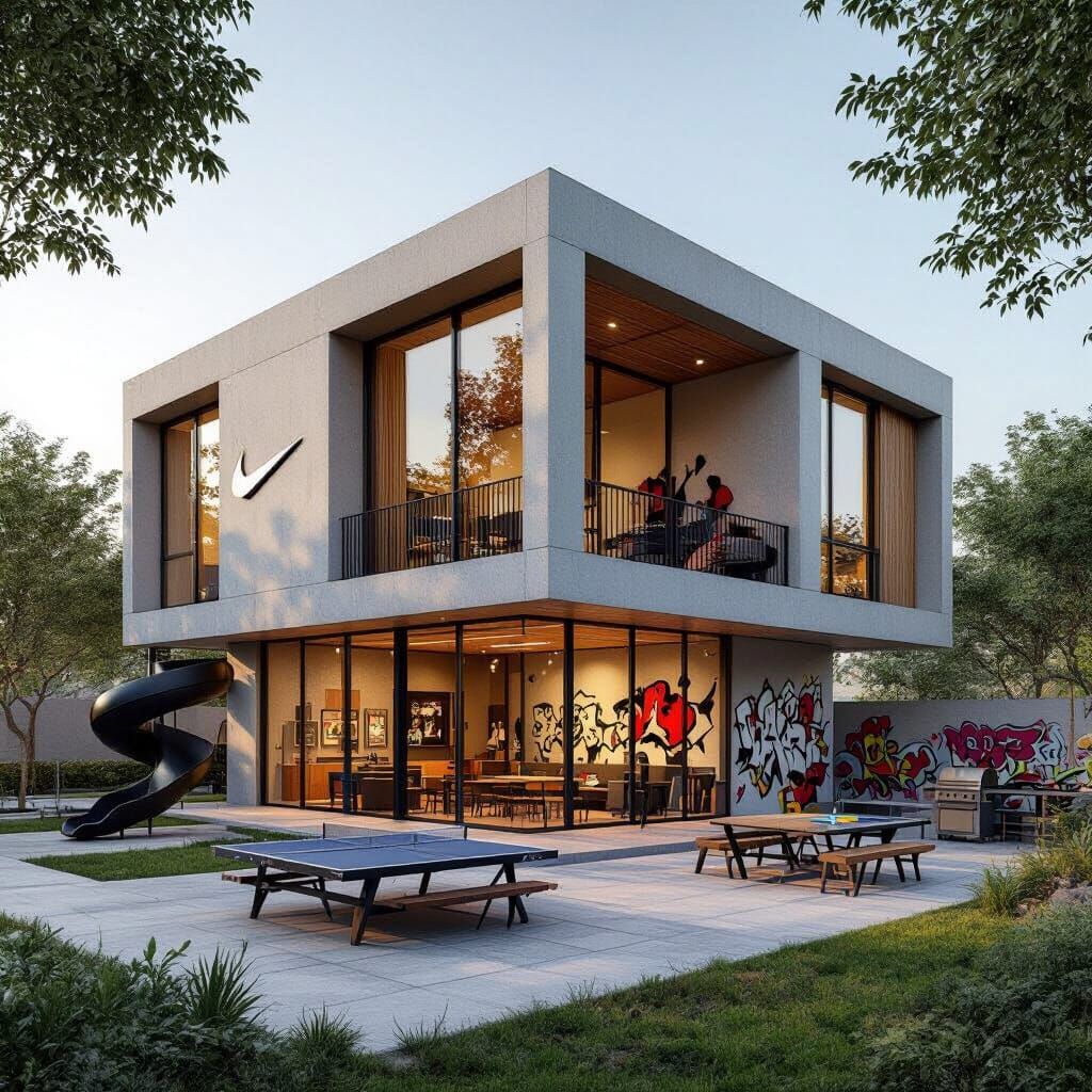 Modern Youth Center Design with Nike Elements