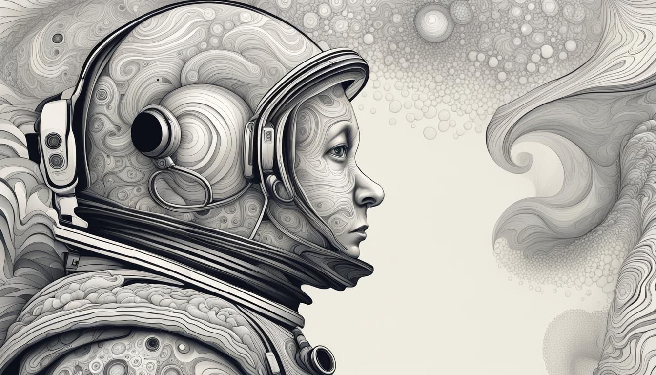 Abstract Astronaut in Surrealist Style