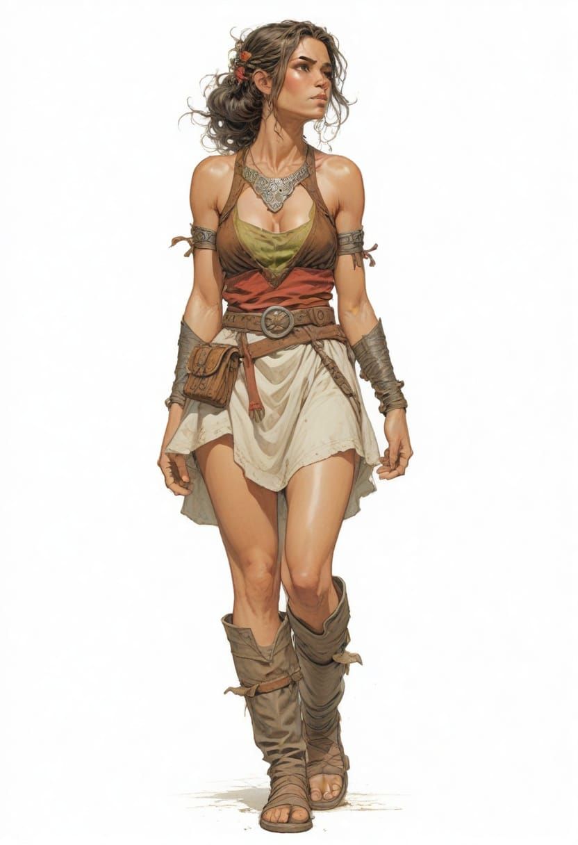 Fantasy Villager in Style of Vallejo and Bell