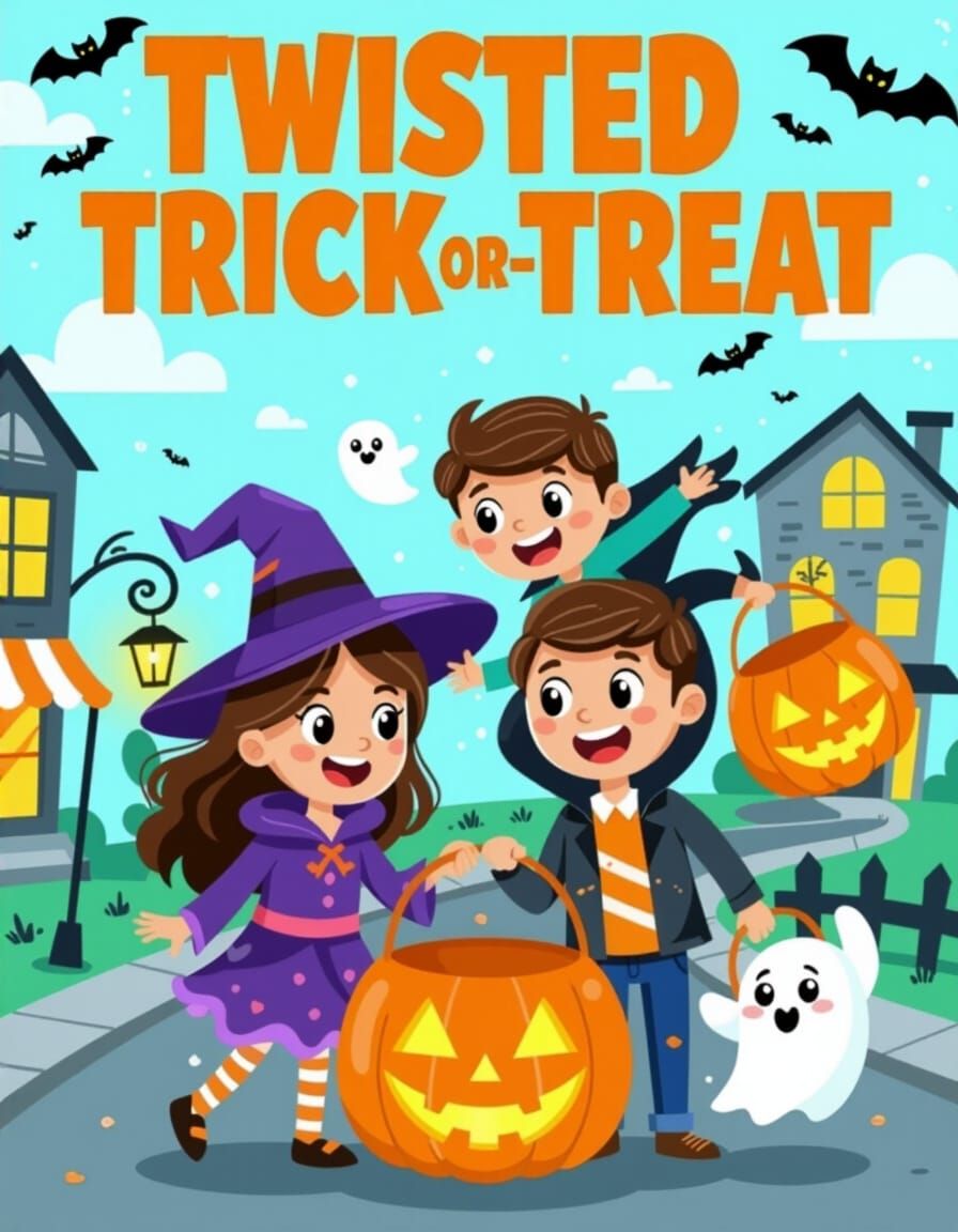 Twisted Trick-or-Treat Scene