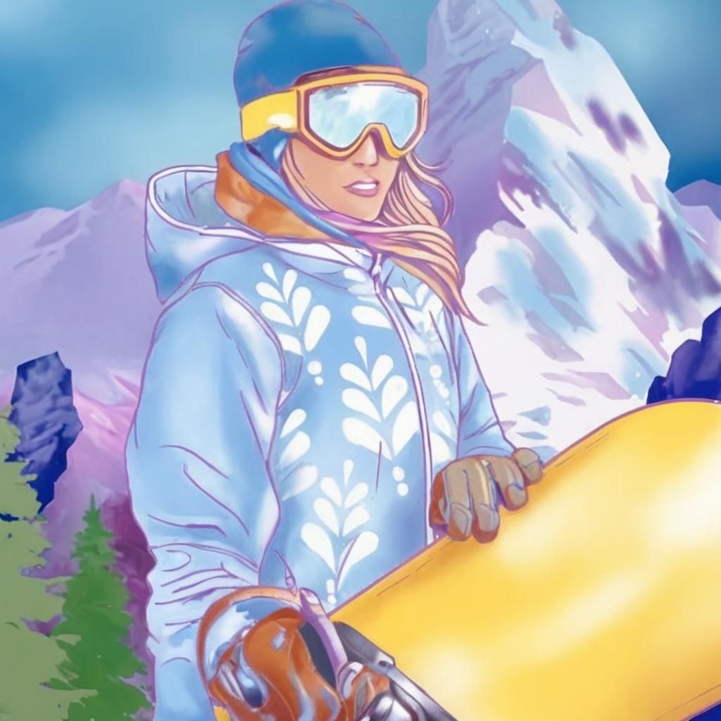 Snow Goggles and Snowboard on Display