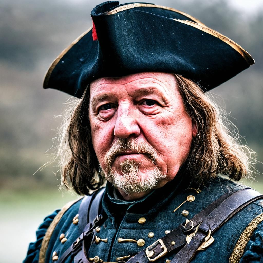 English Civil War Soldier Portrait at Battle of Naesby