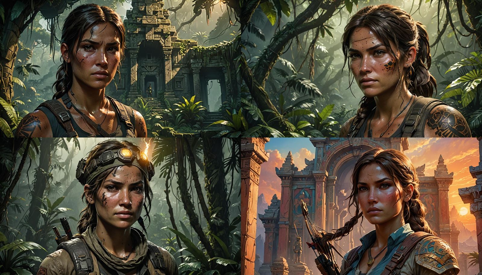 Lara Croft Portrait in Artgerm Style