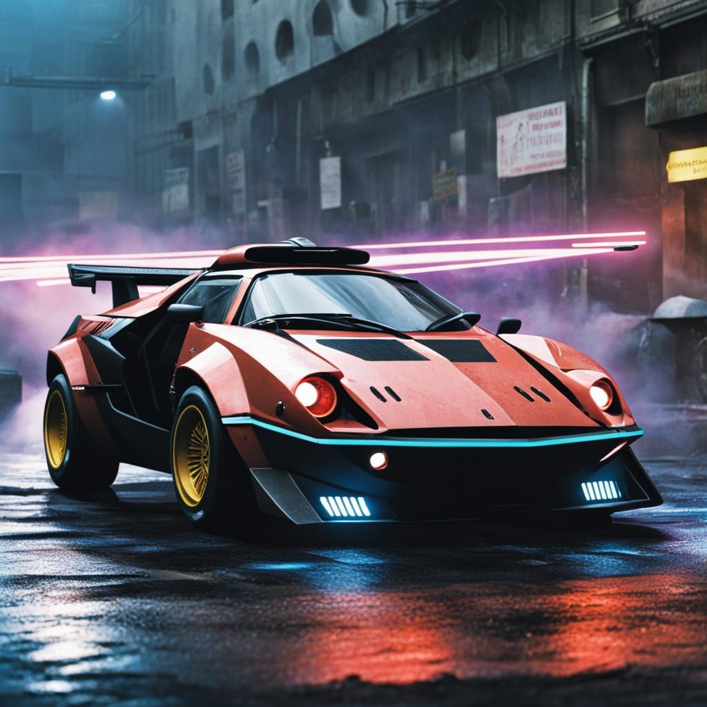 Cyberpunk Lancia Stratos