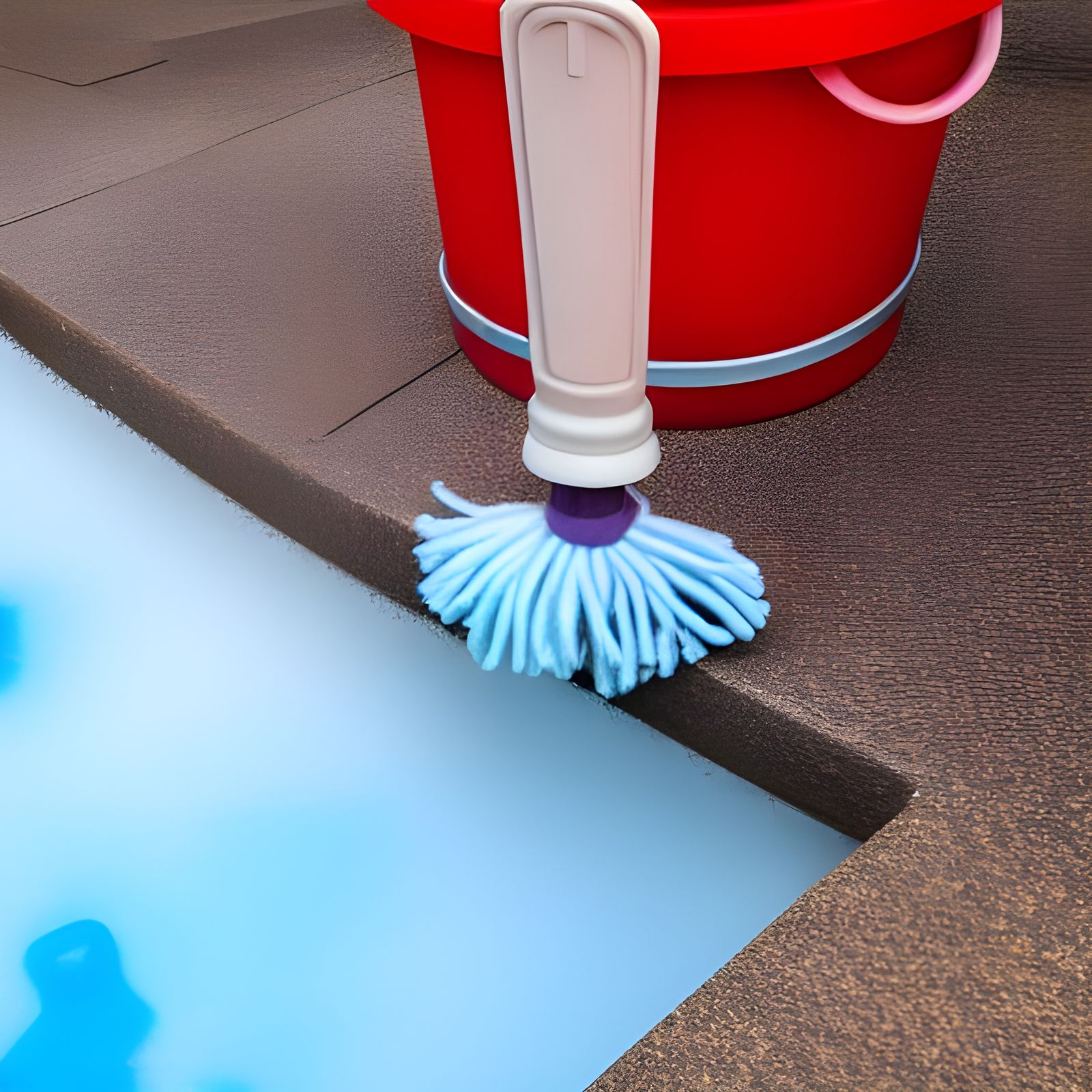 Anthropomorphic Mop and Bucket on Crystal Mountain
