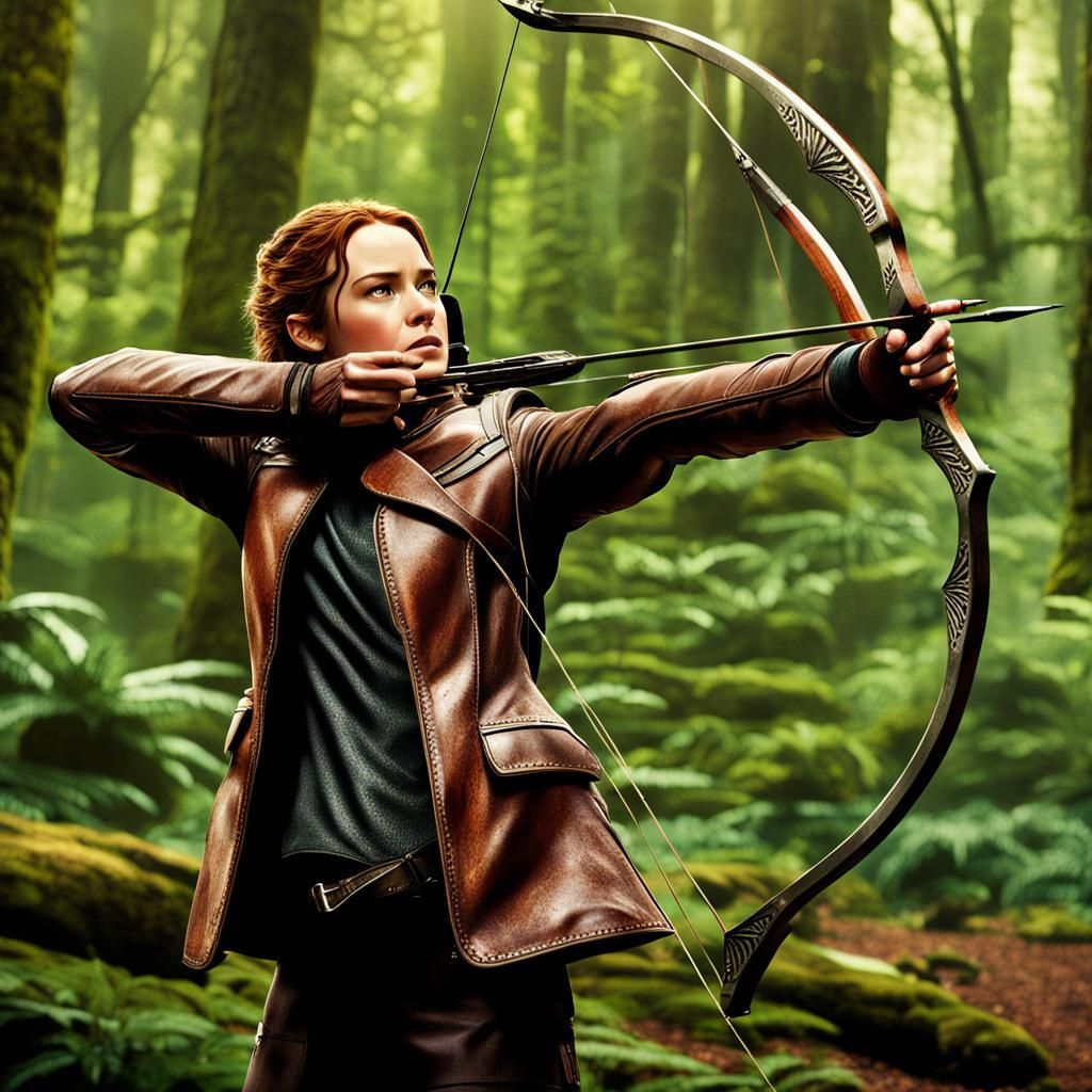 Cinematic Archer in a Dystopian Landscape