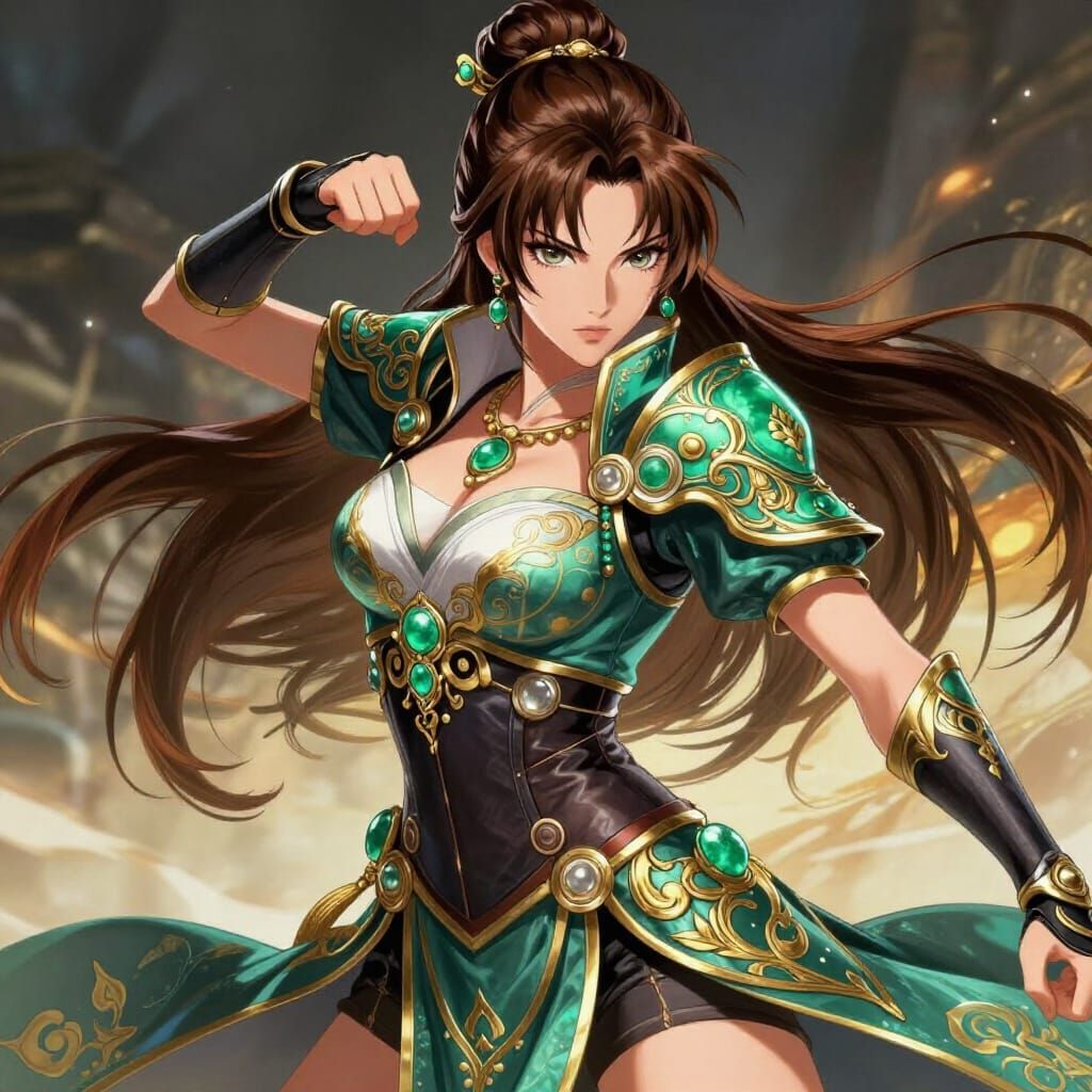 Manhwa Warrior in Final Fantasy Battle Gear