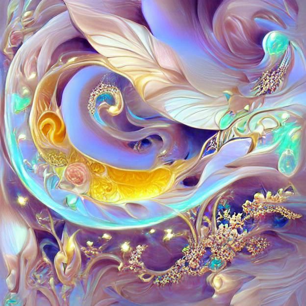 Nature's Yin Yang: Art Nouveau Elegance