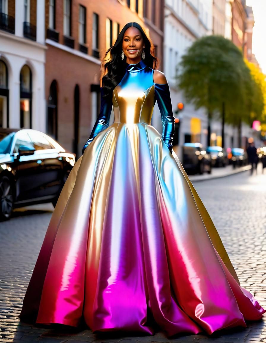 Metallic Ombre Ballgown Photo