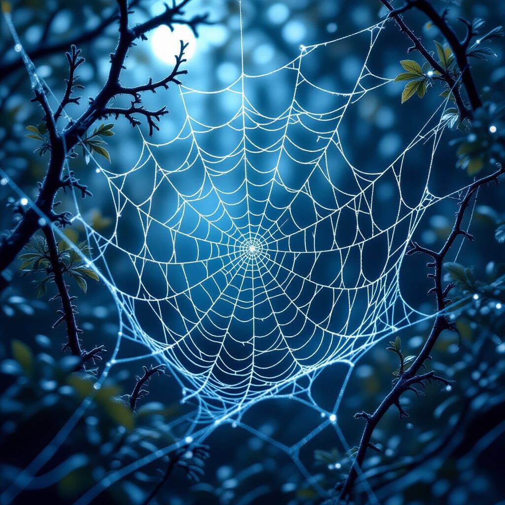 Ethereal Spiderwebs in Surreal, Fantastical Forms