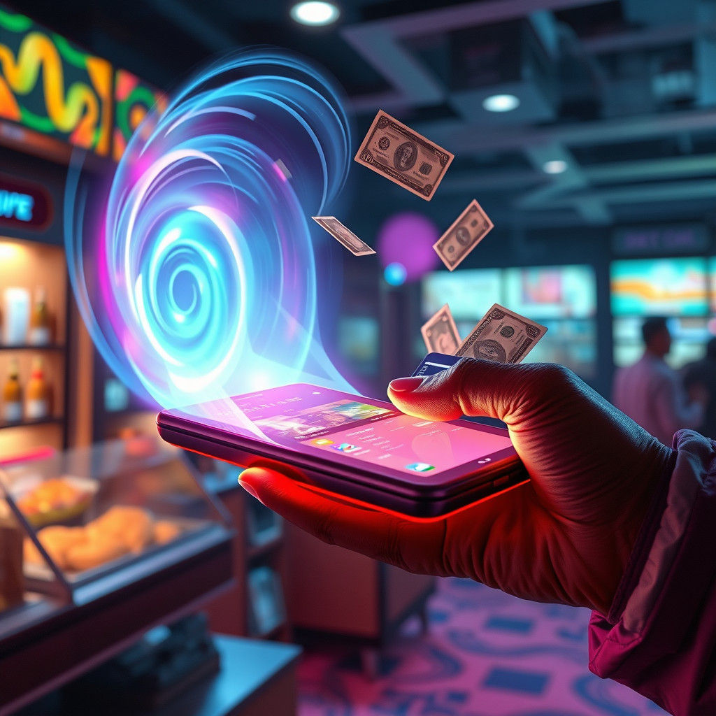 Holographic Device Orders Food in Psychedelic Sci-Fi