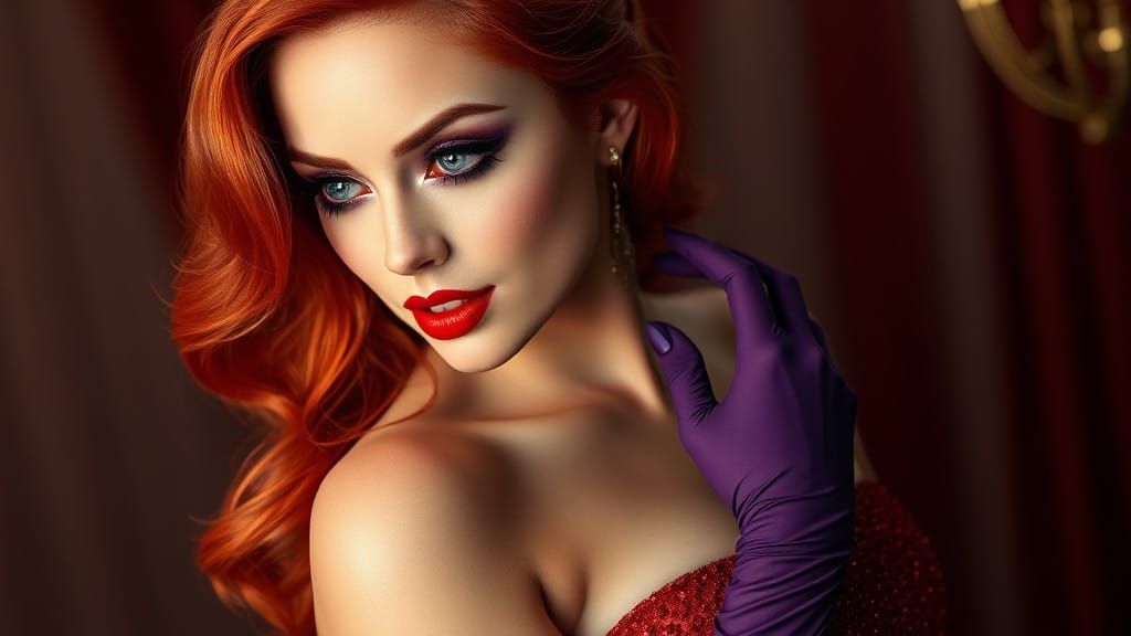 Glam redhead