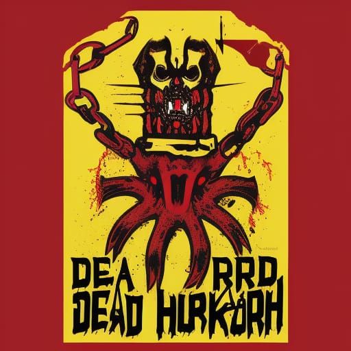 Furious Zombie Emerges from Grave in Pop Art Style