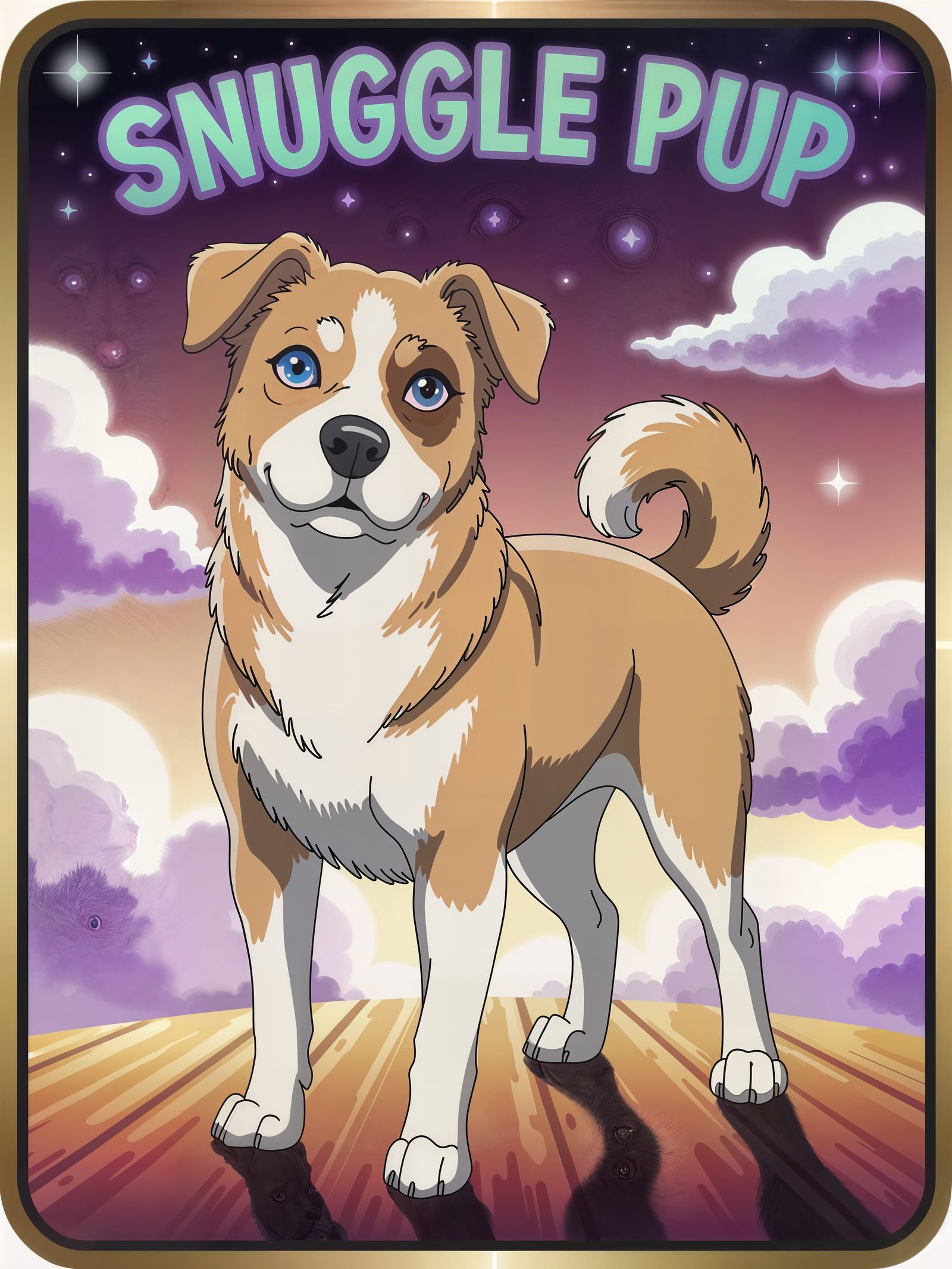 Anime Trading Card: Snuggle Pup Dog Mix