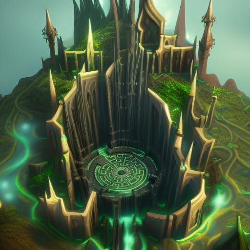 Magnificent Architecture of R'lyeh Concept Art