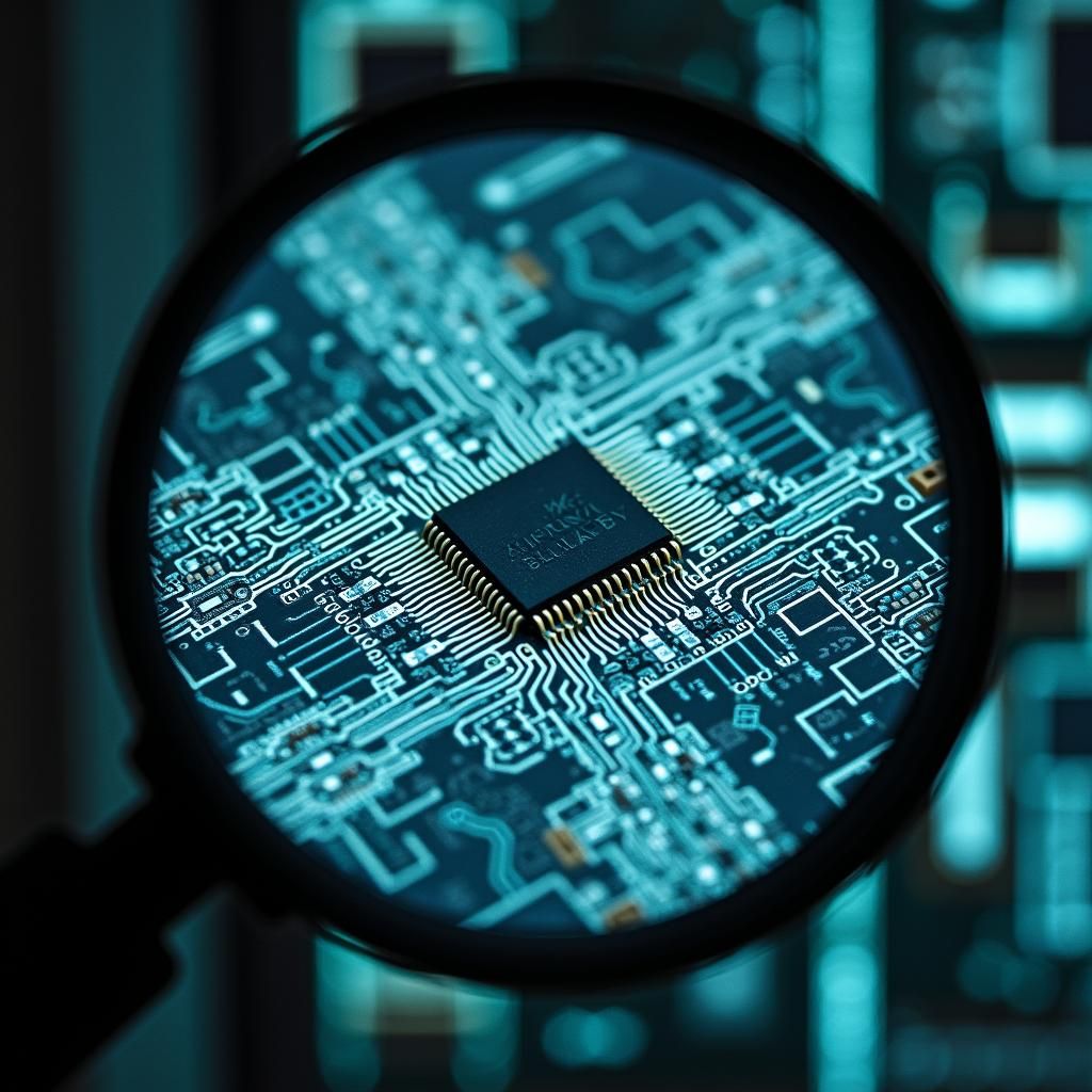 Microprocessor Magnified: Lithographic Detail