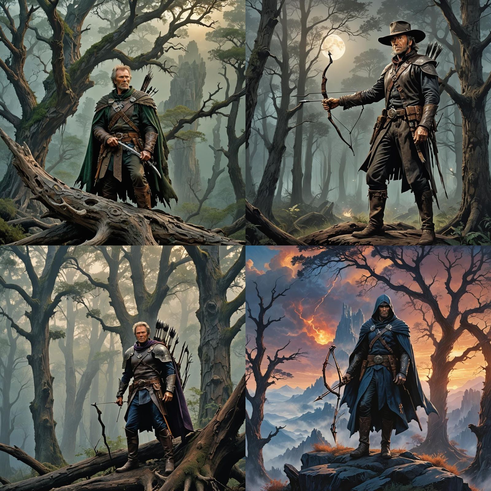 Ranger in Dungeons and Dragons Style: Detailed Matte Paintin...