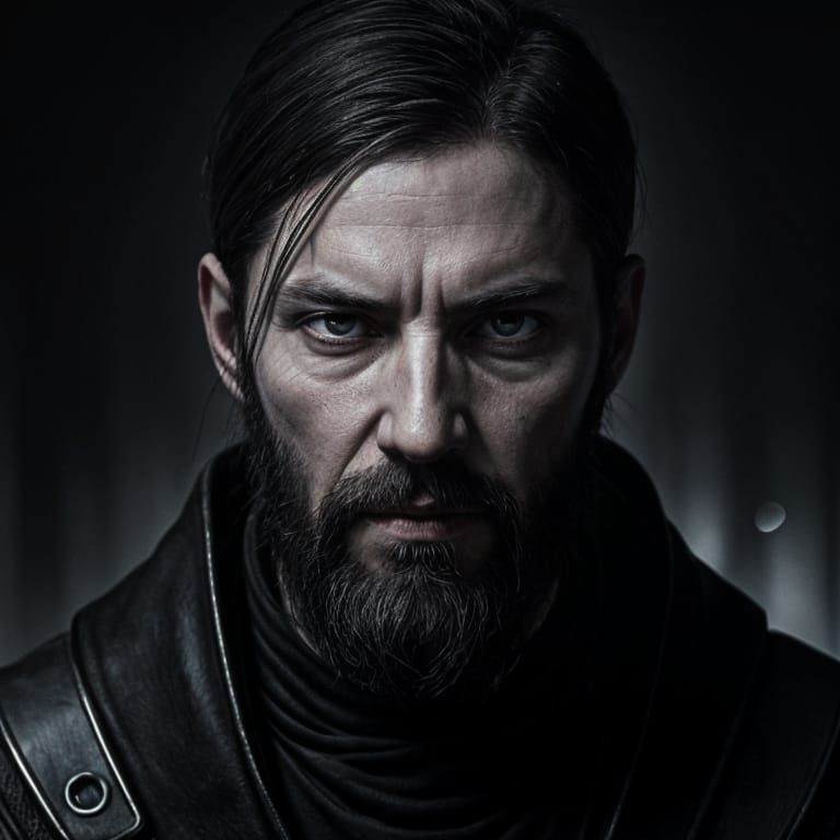 Hyperrealistic Sci-Fi Portrait of Rasputin in 8K