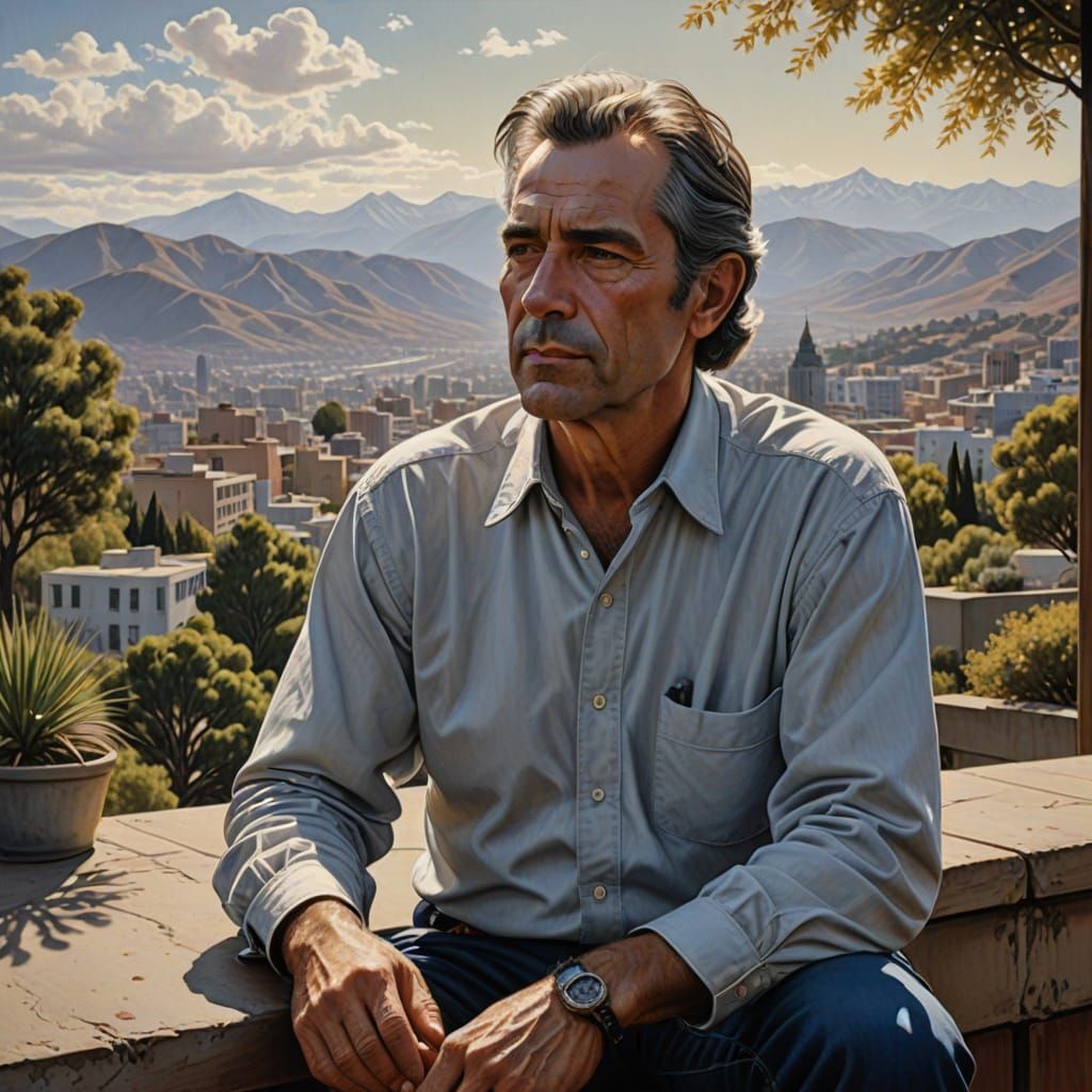 Spanish-Chilean Man in Hyper-Realistic Portrait