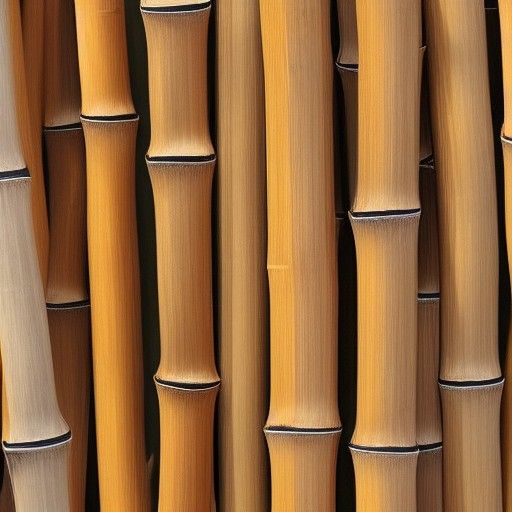 Detailed Bamboo Stalks in Natural Light