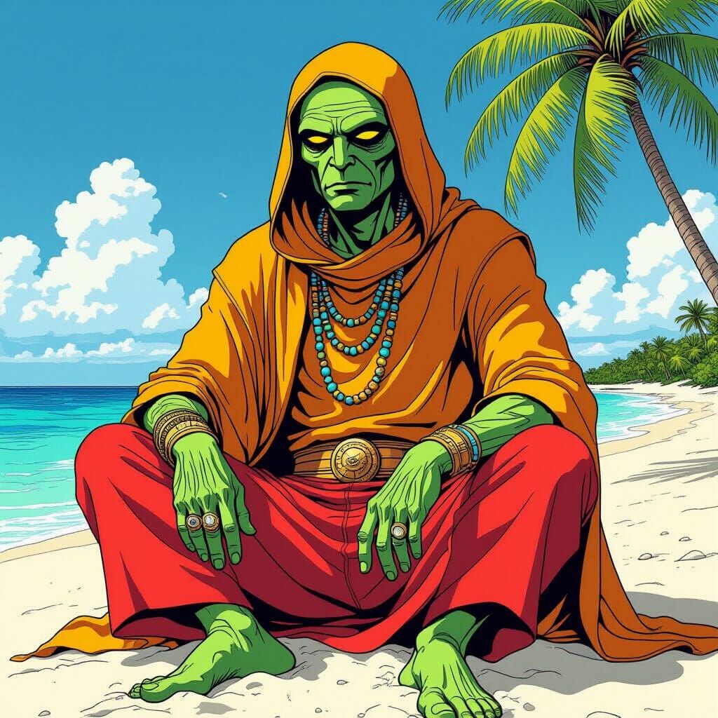 Uatu on Vacation, Moebius Style