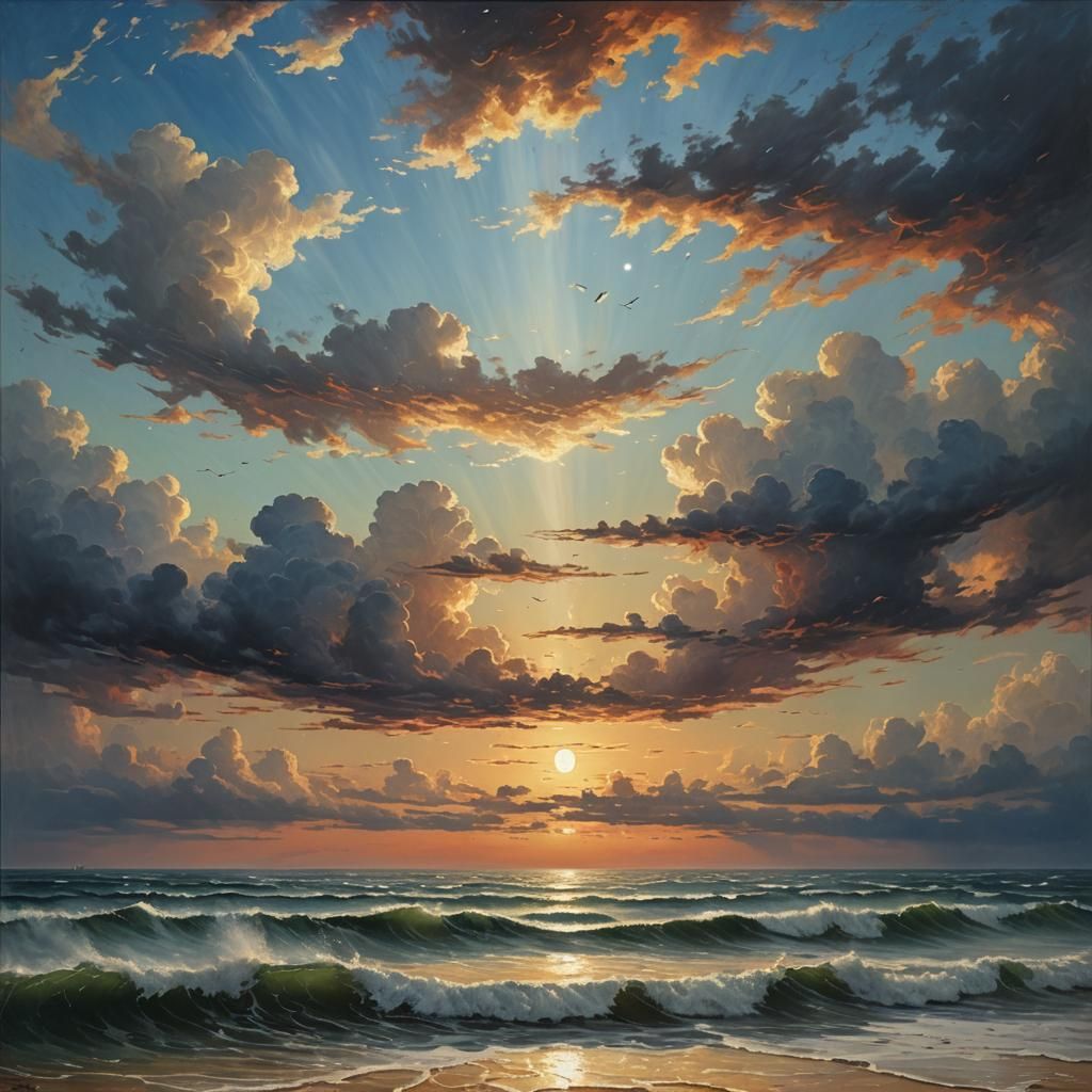 Harmonious Sky and Sea Vista