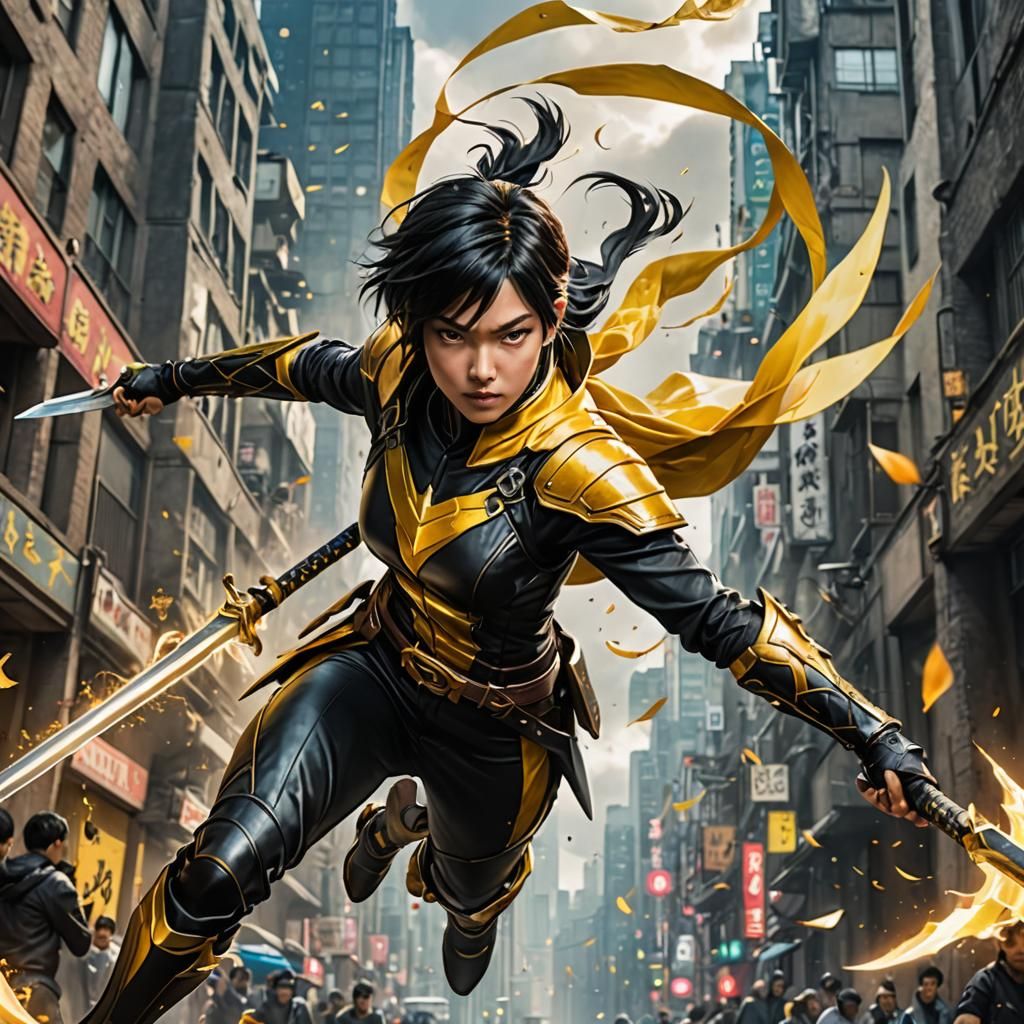 Flying Sword Saint: A Cosplay Character Poster