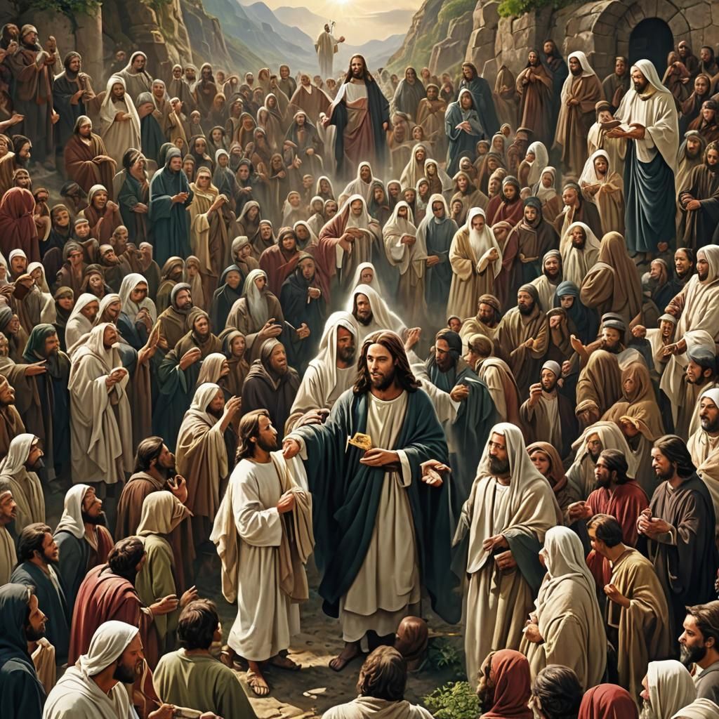 Jesus Christ Matte Painting in Deep Color