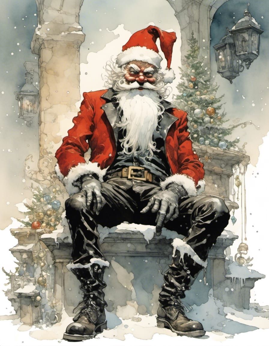 Punk Santa Claus