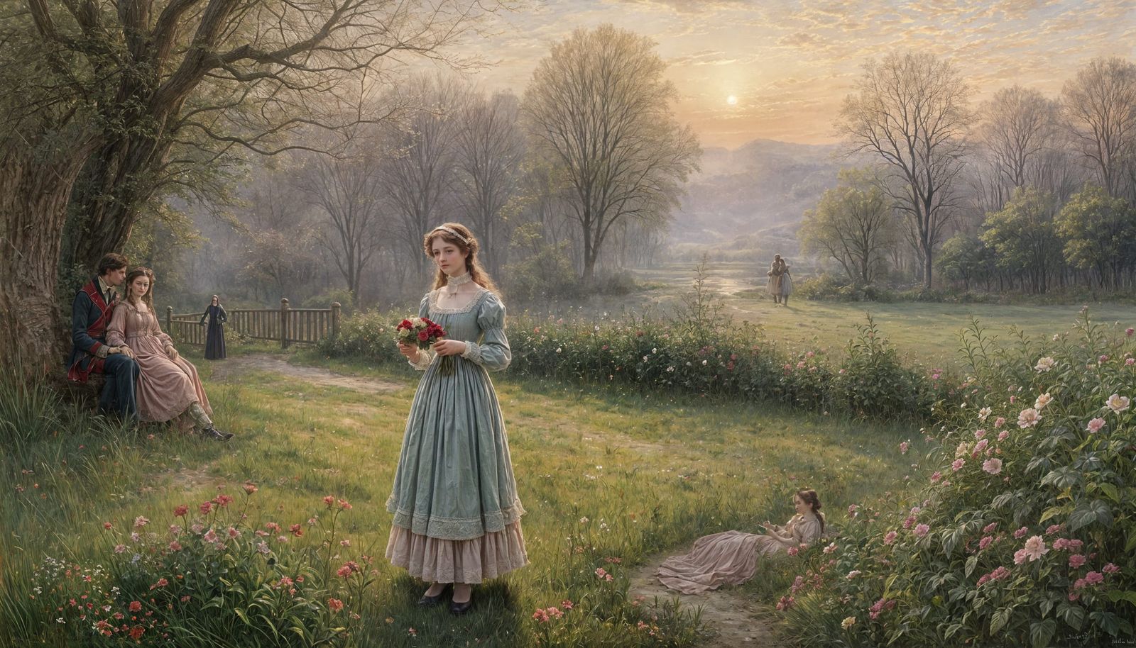 The Morning of St Valentine in Victorian Style